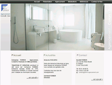 Tablet Screenshot of ferrer-agencement.com
